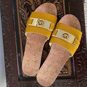 Gold Michael Kors sandals